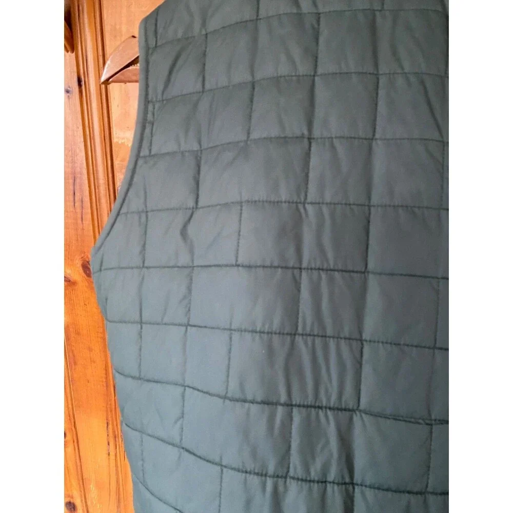 Womens Carhartt Sherpa Lined Elm Green Vest Reversible 102750 Small 4/6 Fit Med
